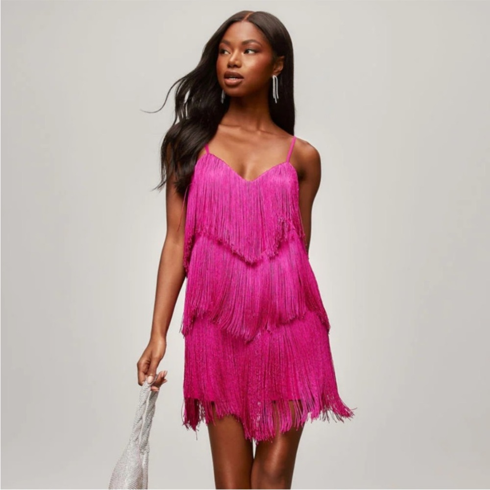 Vici rodeo nights fringe dress